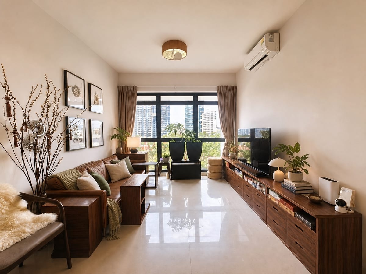 A TV console that fits the room